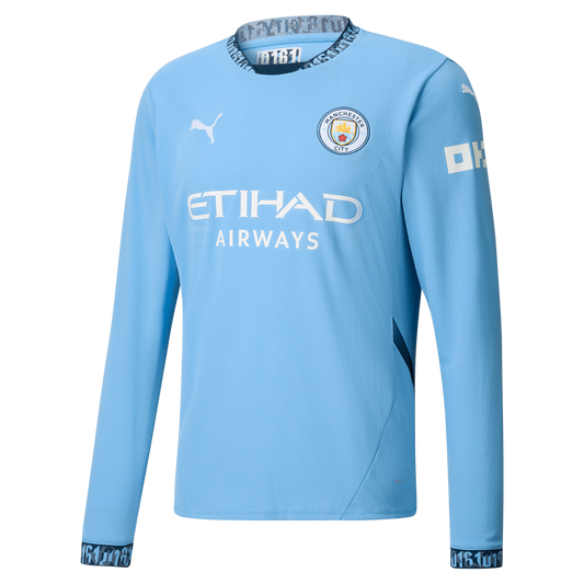 Puma Men's Manchester City FC Home Stadium Jersey Long Sleeve 24/25