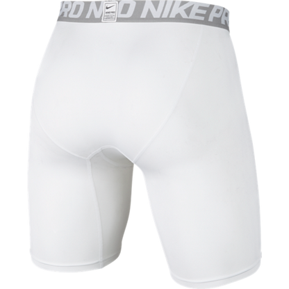 Nike Pro 6" Compression Shorts - White - Style 703084-100