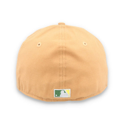 New Era Oakland Athletics 1973 World Series Patch 59FIFTY Fitted-Peanut