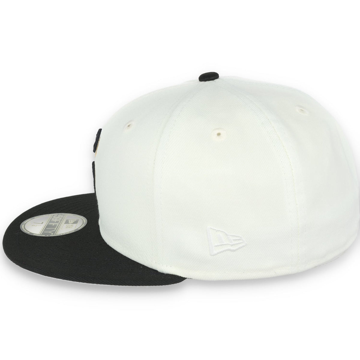 New Era San Francisco Giants 50th Anniversary Side Patch 59IFTY Fitted hat- Chrome/Black
