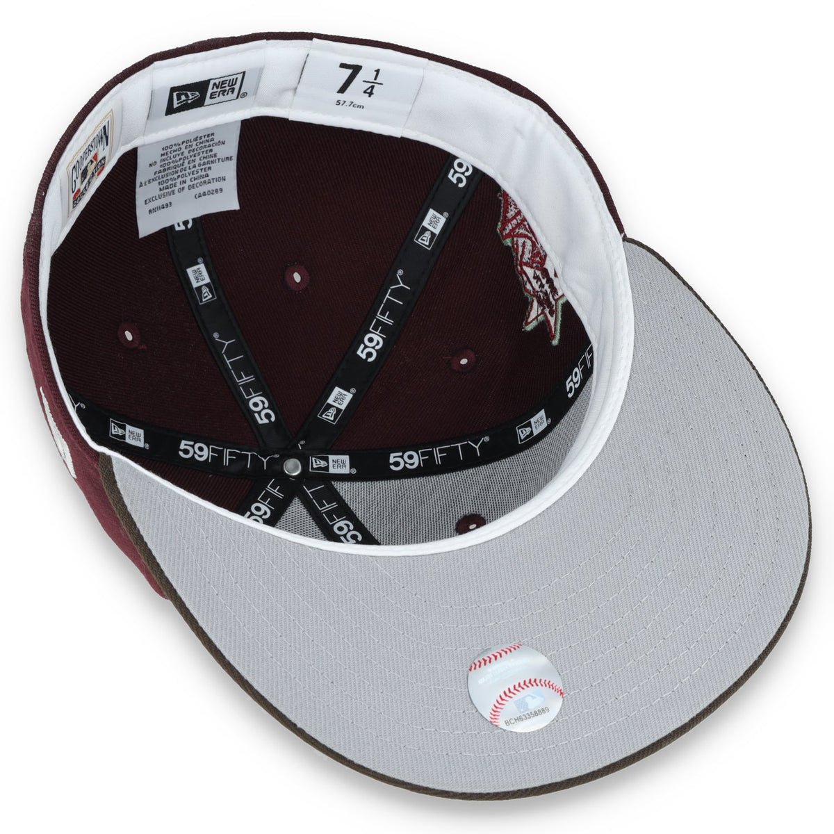 New Era San Francisco 1996 All-Star Side Patch 59IFTY Fitted Hat-Maroon