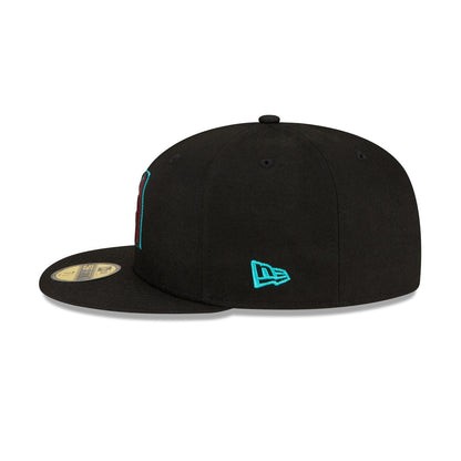 ARIZONA DIAMONDBACKS NEW ERA ALT AUTHENTIC COLLECTION 59FIFTY FITTED-ON-FIELD COLLECTION BLACK/RED