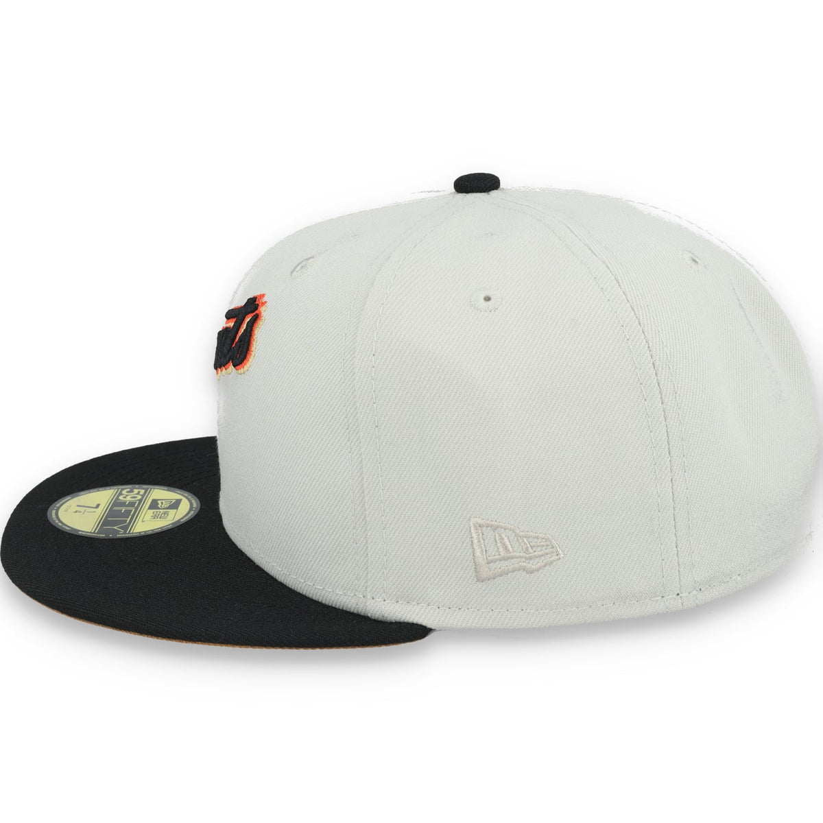 New Era San Francisco Giants 50th Anniversary Side Patch 59IFTY Fitted hat- Chrome
