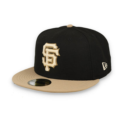 New Era San Francisco Giants 60th Anniversary Side Patch 59FIFTY Fitted Hat-Black/Camel