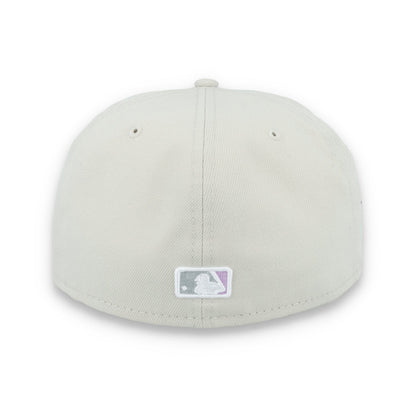 New Era Los Angeles Dodgers Floral Side Patch 59FIFTY Fitted Hat-Stone/Lavender