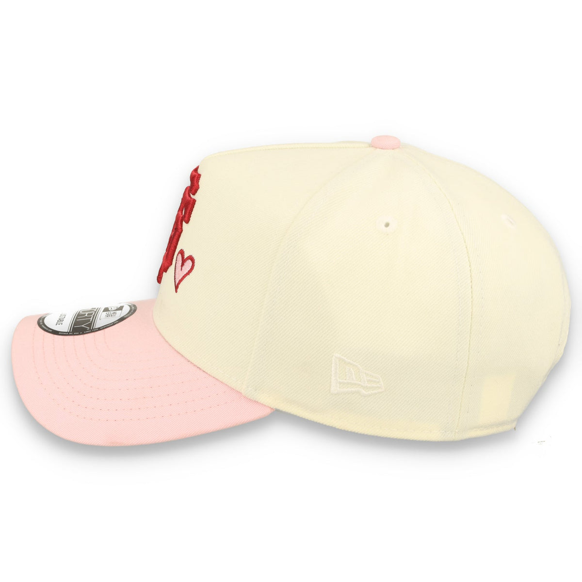 New Era San Francisco Giants Hearts 9FORTY A-Frame Snapback Hat-Chrome White