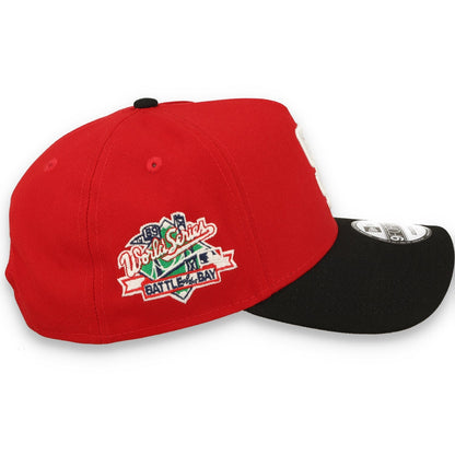 New Era San Francisco Giants 1989 Battle Of the Day 9FORTY A-Frame Snapback Hat-Scarlet/Black