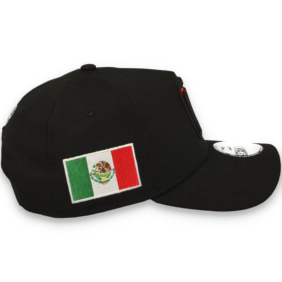 New Era Mexico WBC  9FORTY A-Frame Snapback Hat-Black/Red