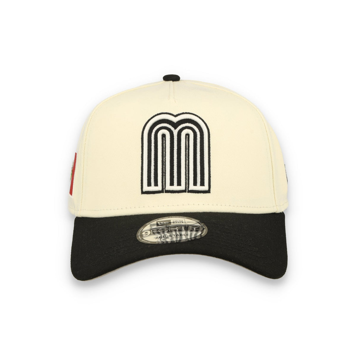 New Era Mexico WBC  9FORTY A-Frame Snapback Hat-Chrome/Black