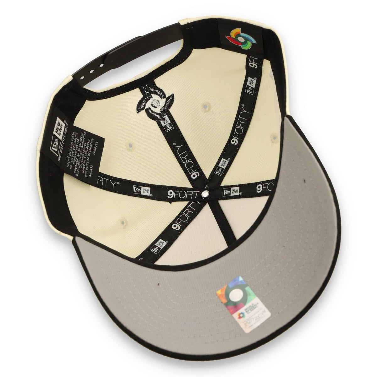 New Era Mexico WBC  9FORTY A-Frame Snapback Hat-Chrome/Black