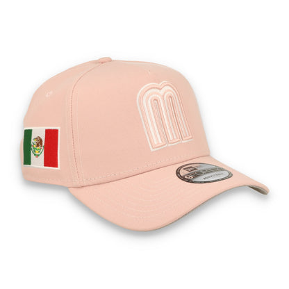 New Era Mexico WBC  9FORTY A-Frame Snapback Hat-Pink