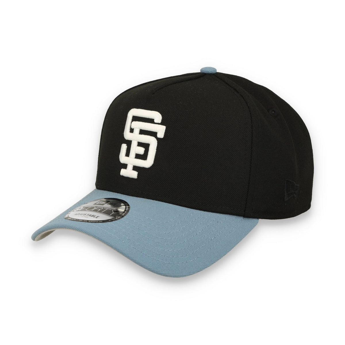 New Era San Francisco Giants Battle Of the Bay 9FORTY A-Frame Snapback Hat-Black/Faded Blue