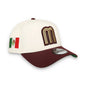 New Era Mexico WBC 9FORTY A-Frame Snapback Hat-White/Maroon