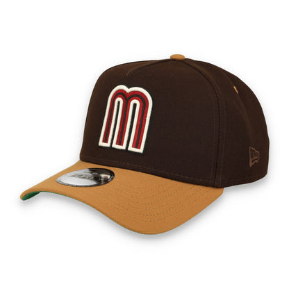 New Era Mexico WBC 9FORTY A-Frame Snapback Hat-Burnt Wood