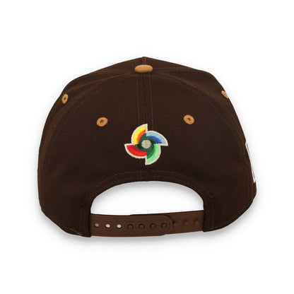 New Era Mexico WBC 9FORTY A-Frame Snapback Hat-Burnt Wood