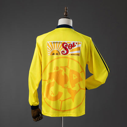 Club America Home Jersey 1997-1998 Retro Football Kit Long Sleeves Soccer Shirt