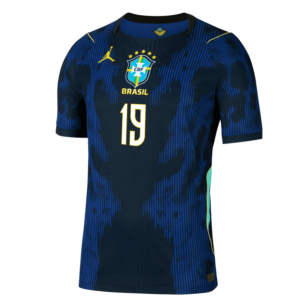 ENDRICK #19 Mens Brazil World Cup Away Jersey 2026 - Player Version (Slim Fit)
