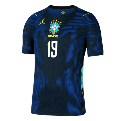 ENDRICK #19 Mens Brazil World Cup Away Jersey 2026 - Player Version (Slim Fit)