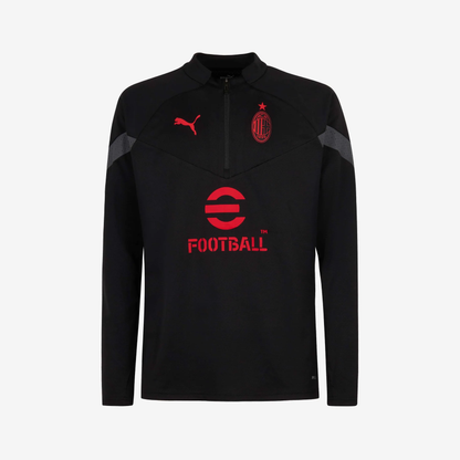 Puma AC Milan 1/4 Zip Long-sleeve Training 22/23-Black/Red