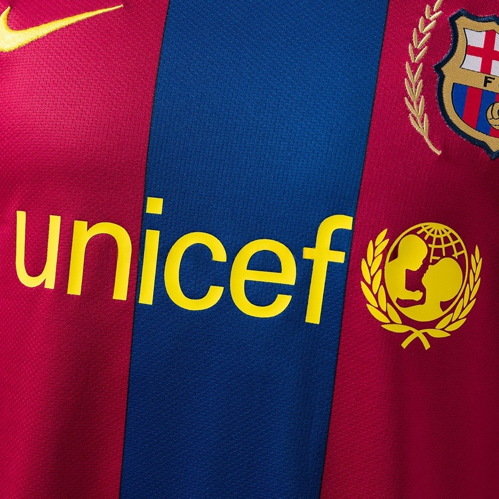 Retro Barcelona Jersey 2007-08 Home Football kit Player Version