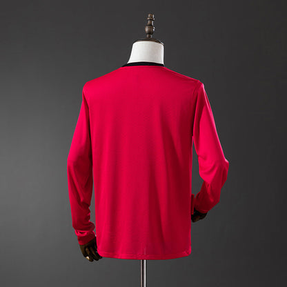 Manchester United Jersey 2009-10 Home Retro Kit Long Sleeves