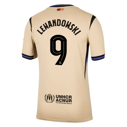 LEWANDOWSKI #9 Mens Barcelona Away Jersey 2025/26 - UCL