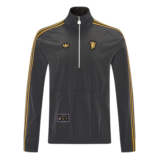 2026 Manchester United Gray Windbreaker Jacket