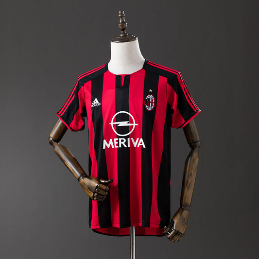 AC Milan Jersey 2003-04 Home Retro Football Kit