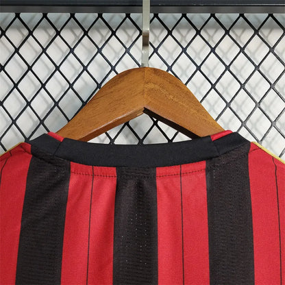 AC Milan Jersey Home Kit 2013 2014 Retro Long Sleeves