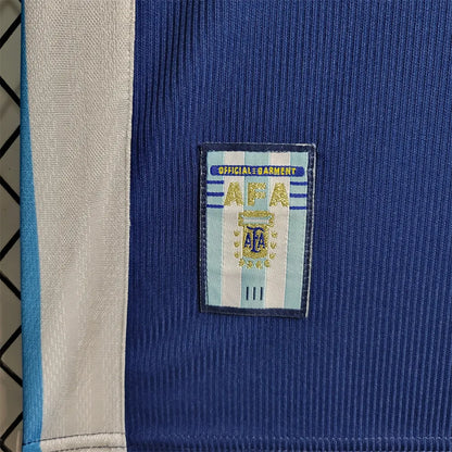 Argentina Retro Jersey 1998 Away Football Jersey Soccer Shirt