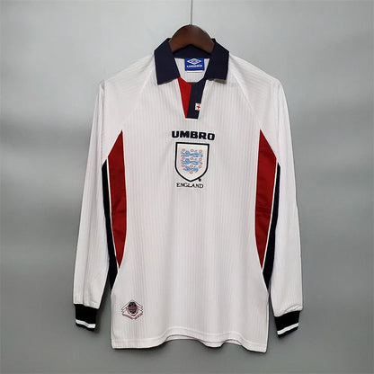 England Jersey Home kit 1998 Retro Long Sleeves