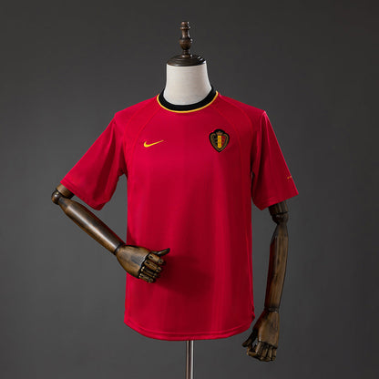 Belgium Home Jersey 2000 World Cup Football Kit Soccer Shirt