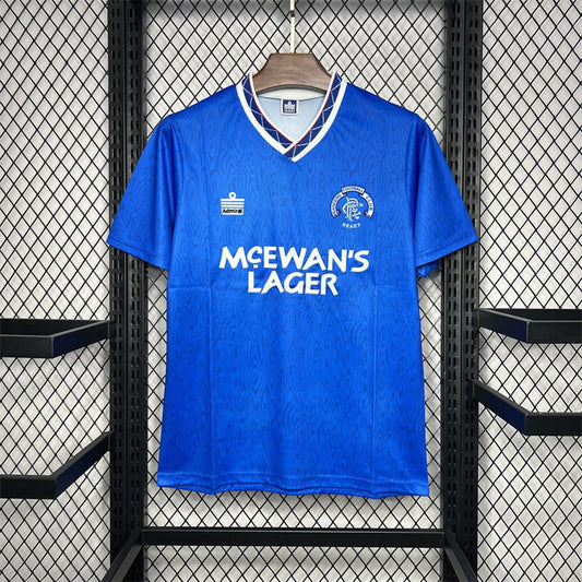 Retro Rangers Home Kit 1990 1992 Football Jersey