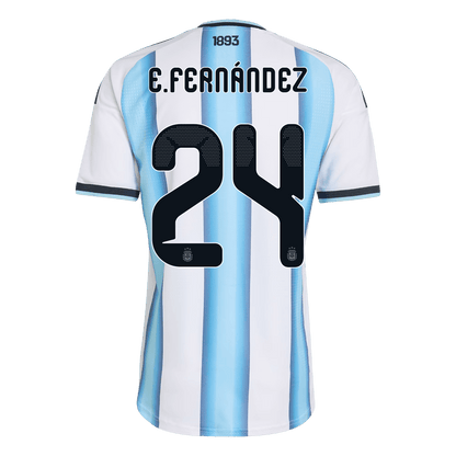 E. FERNÁNDEZ #24 Mens Argentina World Cup Home Jersey 2026 - Player Version (Slim Fit)