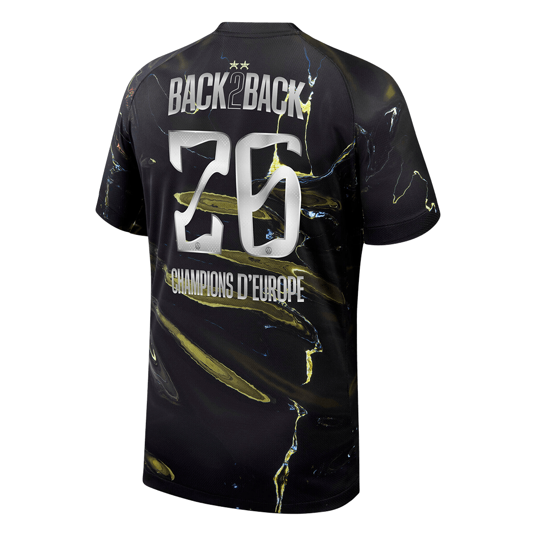 Champions of Europe #26 Mens PSG Jersey 2025/26
