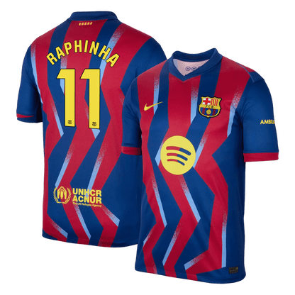 RAPHINHA #11 Mens Barcelona Fourth Jersey 2025/26