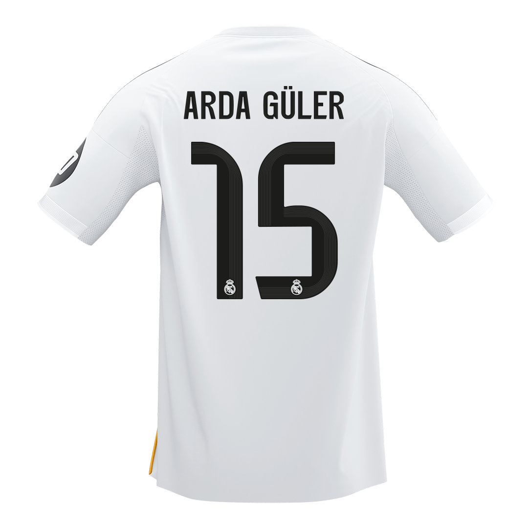 ARDA GÜLER #15 Mens Real Madrid Home Jersey 2025/26 [PREMIUM]
