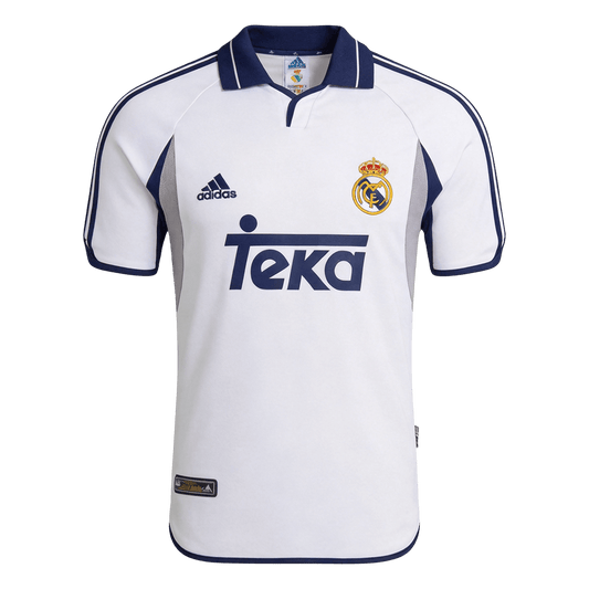 Retro 2000/01 Mens Real Madrid Home Jersey