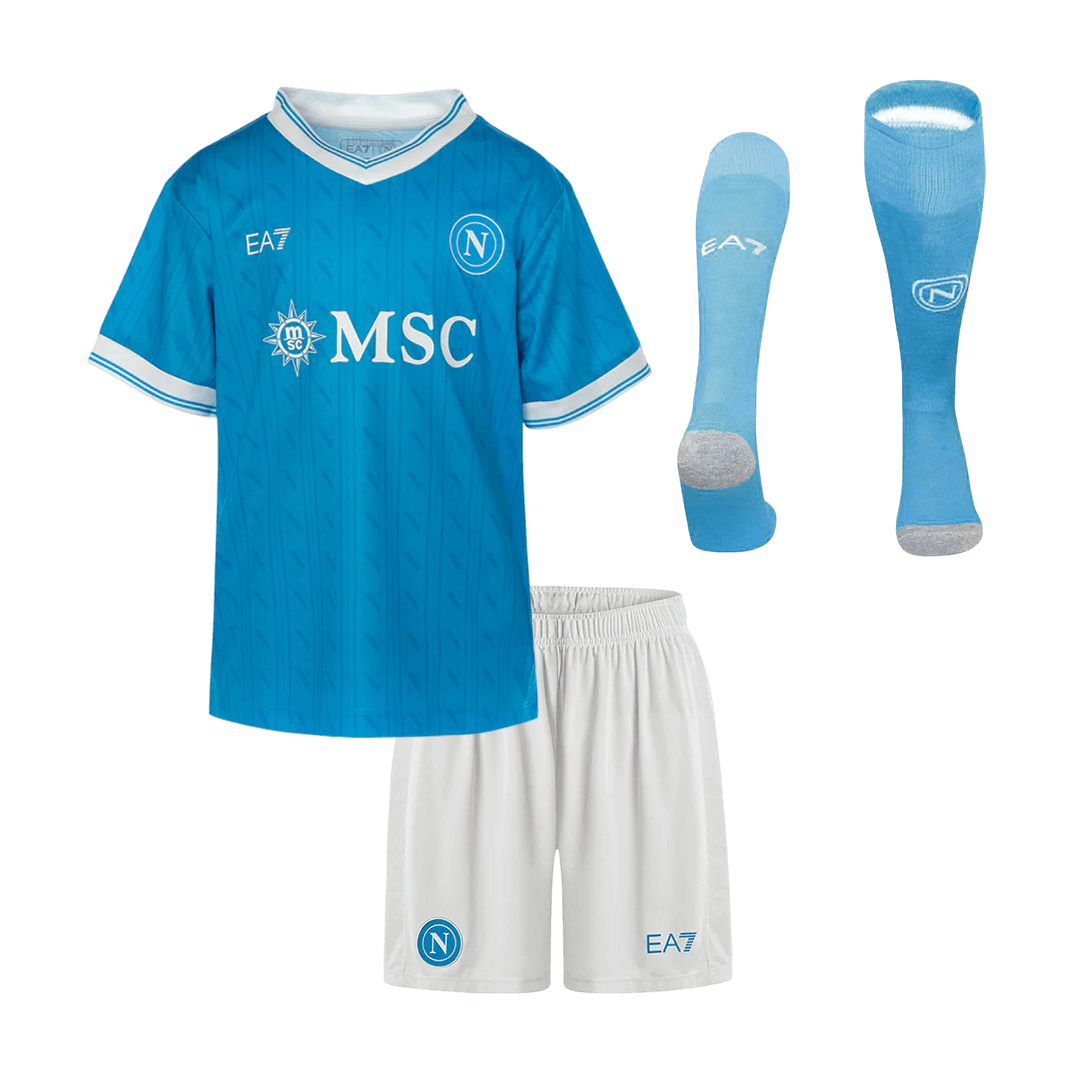 Kids Napoli Home Full Kit 2025/26