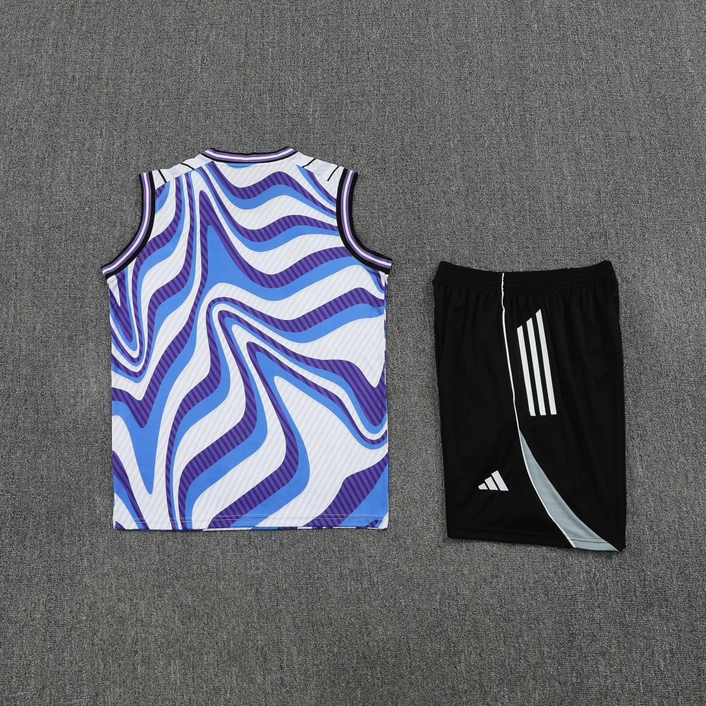 Real Madrid Vest Set Training Tracksuits 25/26 Football Kit Soccer Jersey