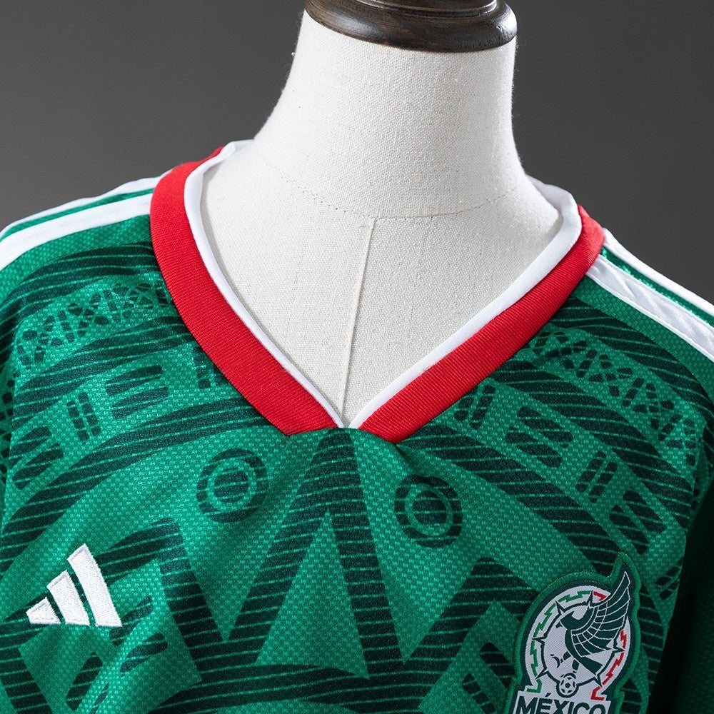 Kids Mexico Home Jersey 2026 World Cup Football Kit Soccer Shirt
