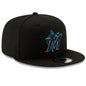 New Era Miami Marlins Team Color Basic 9FIFTY Snapback-Black