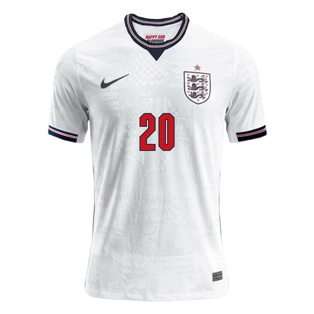 PALMER #20 Mens England World Cup Home Jersey 2026 - Player Version (Slim Fit)