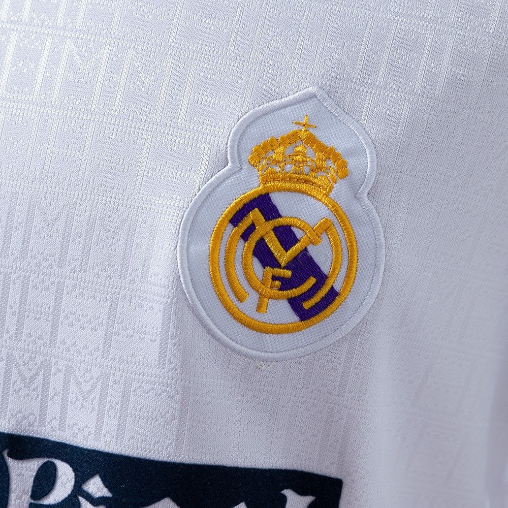 Real Madrid Jersey 1989-90 Home Retro Football Kit