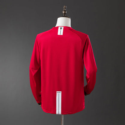Manchester United Jersey 2007/08 Home Retro Football Kit Long Sleeve
