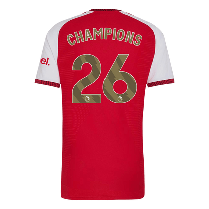 CHAMPIONS #26 Mens Arsenal Home Jersey 2026/27 - Player Version (Slim Fit)