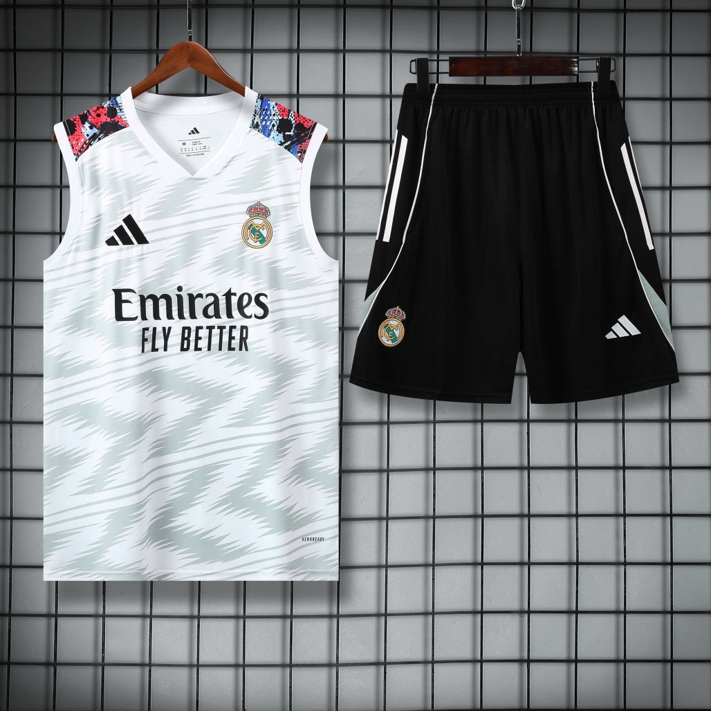 Real Madrid Vest Set Training Tracksuits 25/26 Football Kit Soccer Jersey