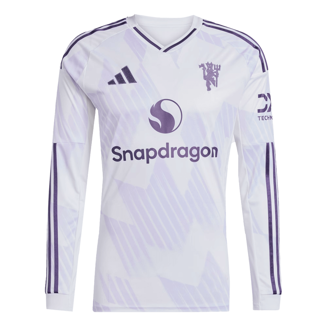 Mens Manchester United Away Long Sleeve Jersey 2025/26