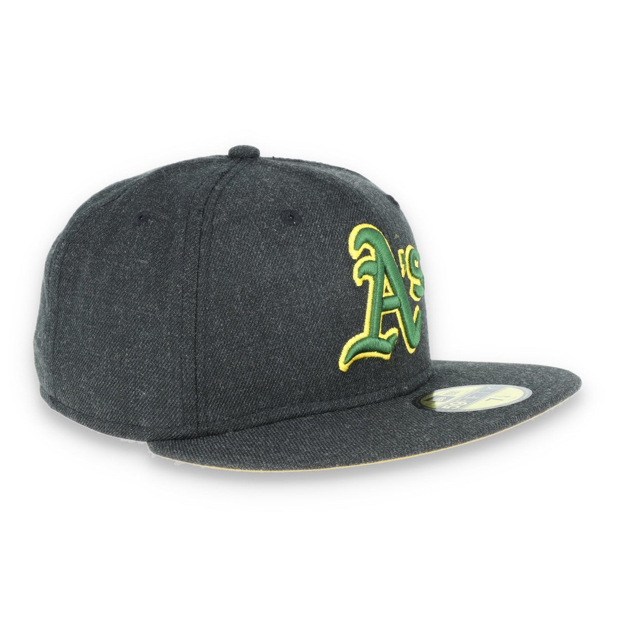 Oakland Athletics  New Era 59Fifty Fitted Hat-Dark Heather Grey
