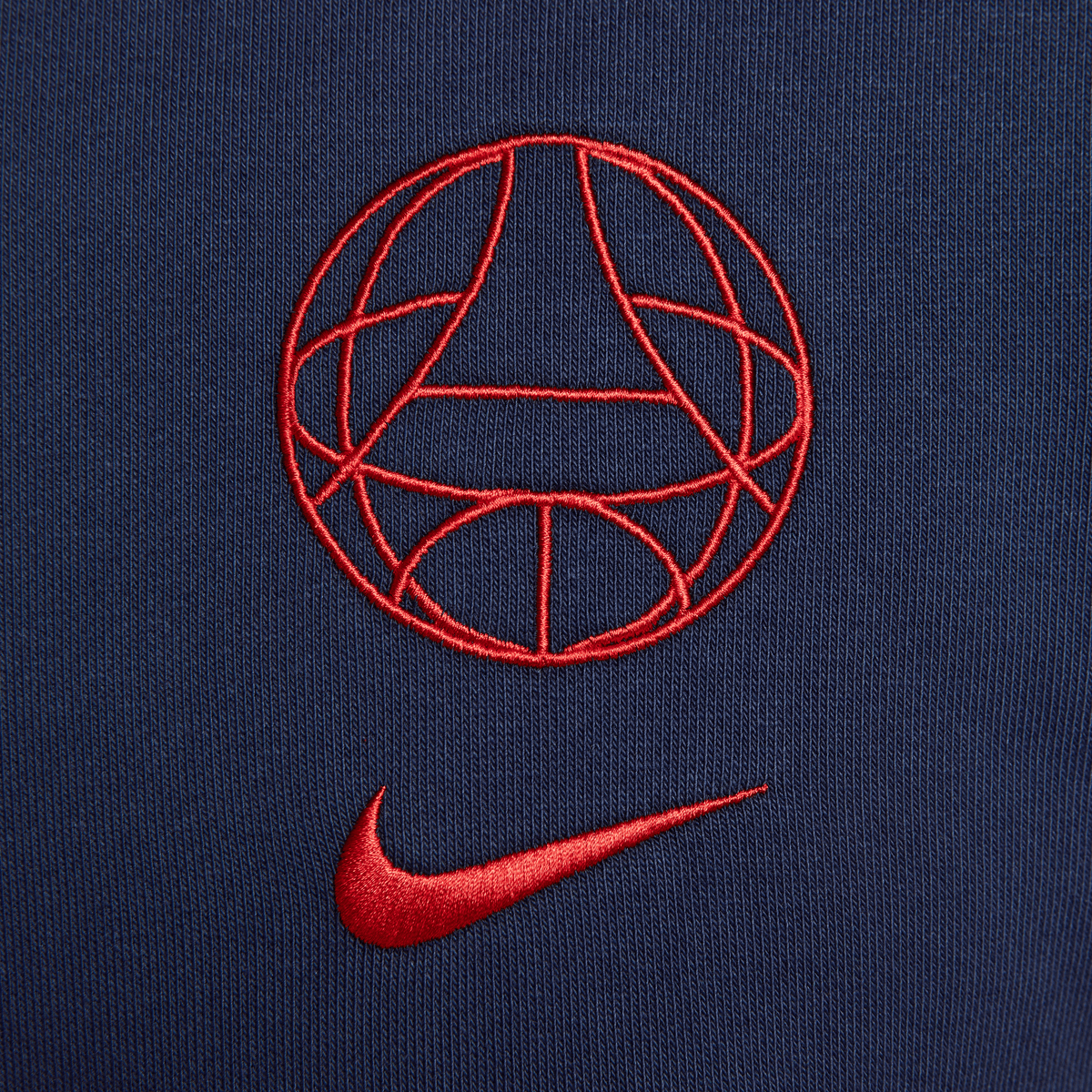 Nike Men's Paris Saint-Germain Hoodie-Navy/Red